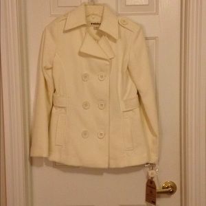 Cream color Pea coat